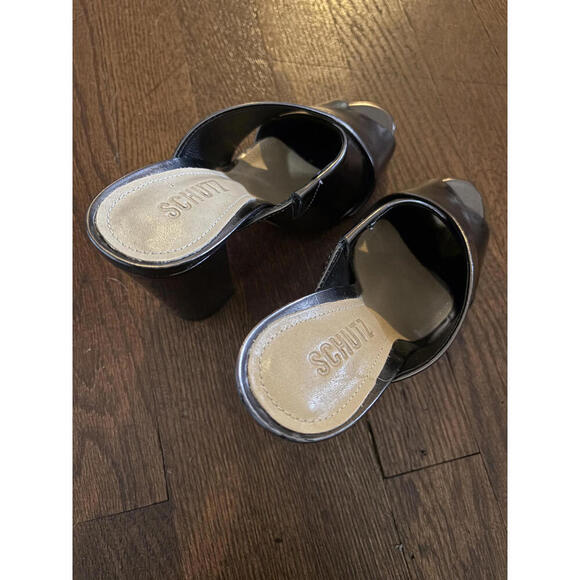 DISCOUNT SHIPPING NWT Schutz Womens Maisie Metallic High Heel Sandals - Picture 5 of 8